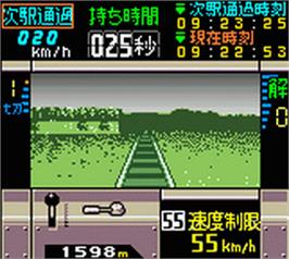 In game image of Densha De Go! 2 on the Nintendo Game Boy Color.